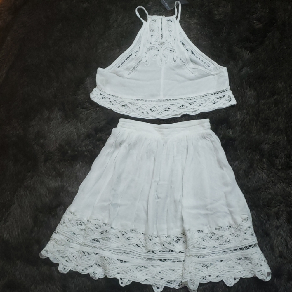 Free people two pieces mini skirt healter set - Picture 5 of 9